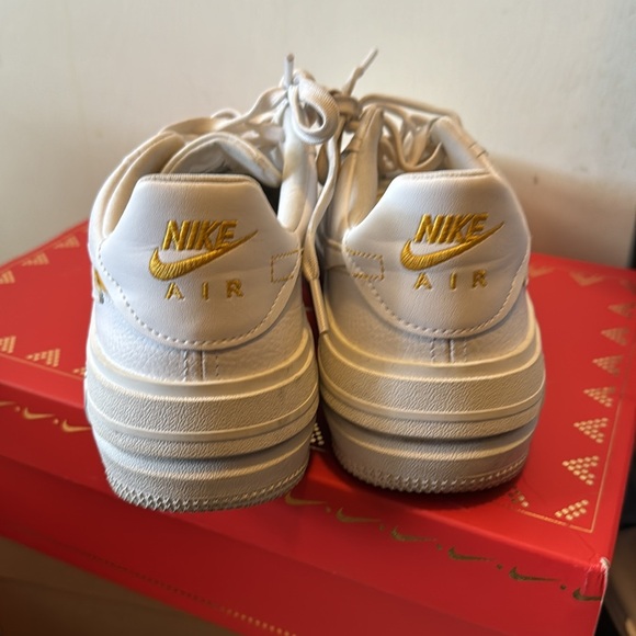 Yellow Nike swoosh Air Force ones - Picture 4 of 5